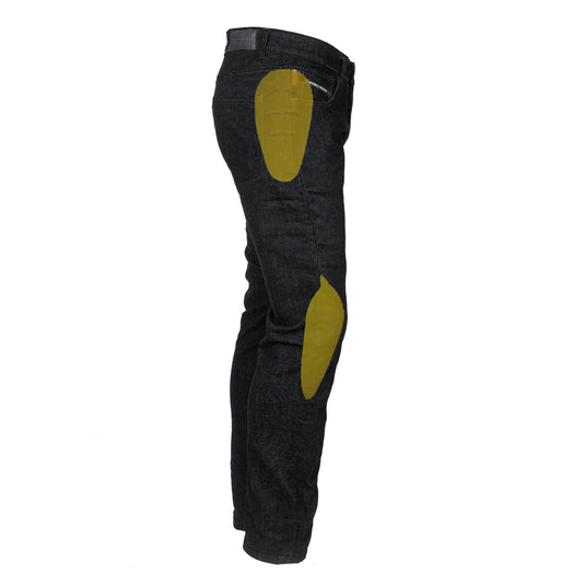 Loose Fit Protective Denim Pants (Extra Wide Jeans) - Black
