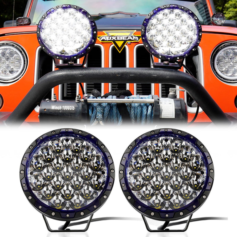 Load image into Gallery viewer, (2pcs/set) 7 Inch 210W Round Spot Beam Offroad LED Driving Lights+Amber/Black Covers(Optional) for SUV ATV UTV Trucks Pickup Jeep Golf Cart Boat
