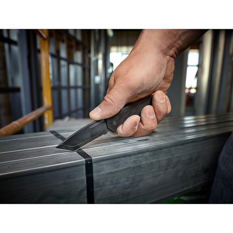 Load image into Gallery viewer, Milwaukee 48-22-1998 3 in. HARDLINE™ Serrated Tanto Blade Pocket Knife

