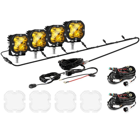 XP-ULTRA Series 3 Inch 80W 9600LM LED Pods Lights White&Amber