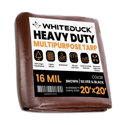 Super Heavy Duty Poly Tarp Cover Thick 16 Mil, 8 oz