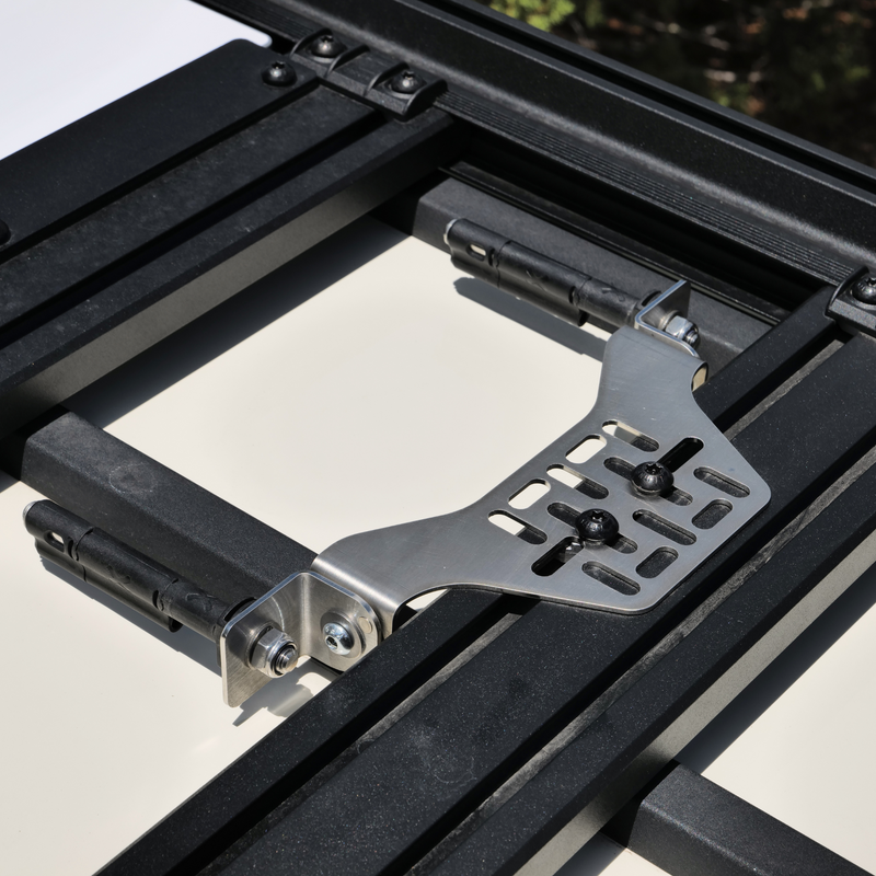 Load image into Gallery viewer, Overland Kitted Stealth Folding MAXTRAX® Roof Rack Mount
