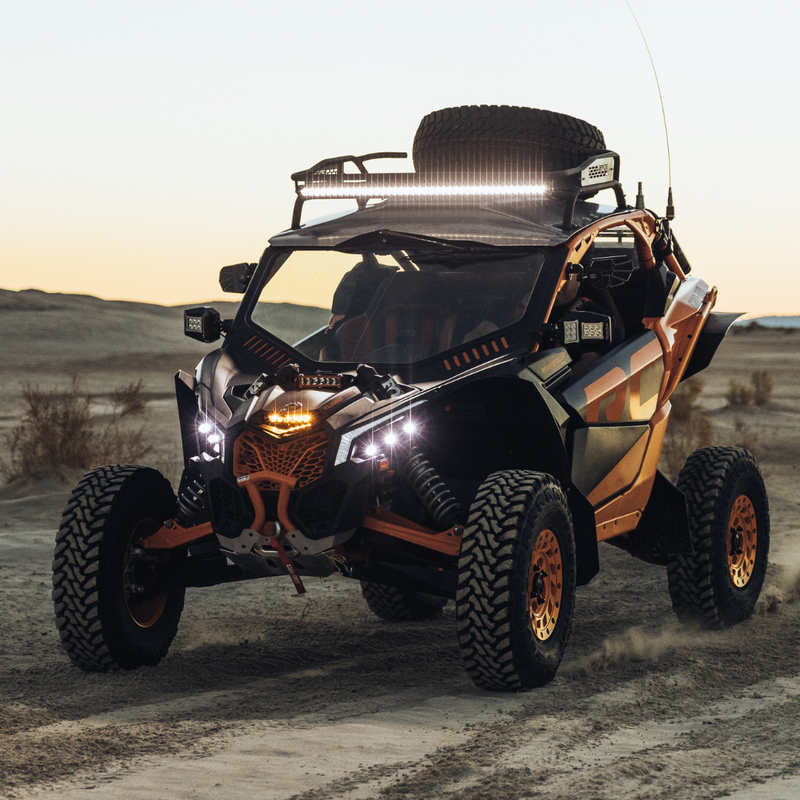 Load image into Gallery viewer, Can-Am Maverick X3 6 Inch Hood Scoop LED Light Bar
