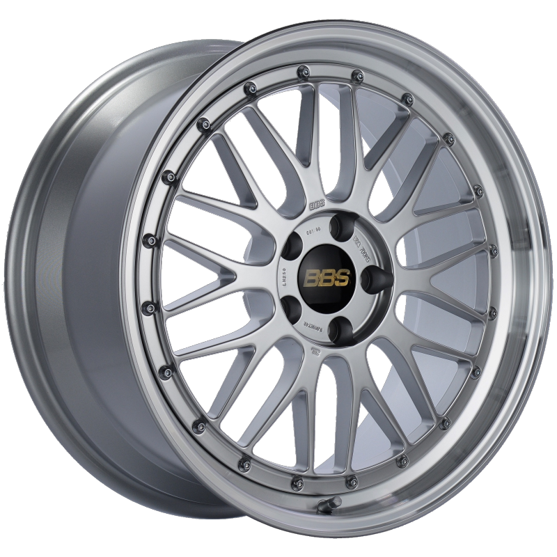 Load image into Gallery viewer, BBS LM 19x9 5x112 ET42 Diamond Silver Center Diamond Cut Lip Wheel -82mm PFS/Clip Required

