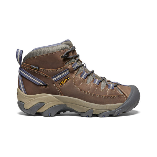 Women's Keen Terradora II Mid Waterproof, Goat/Crown Blue, 8 B Medium - Skoutley Outdoors LLC