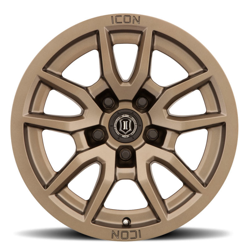 Load image into Gallery viewer, ICON Vector 5 17x8.5 5x150 25mm Offset 5.75in BS 110.1mm Bore Bronze Wheel
