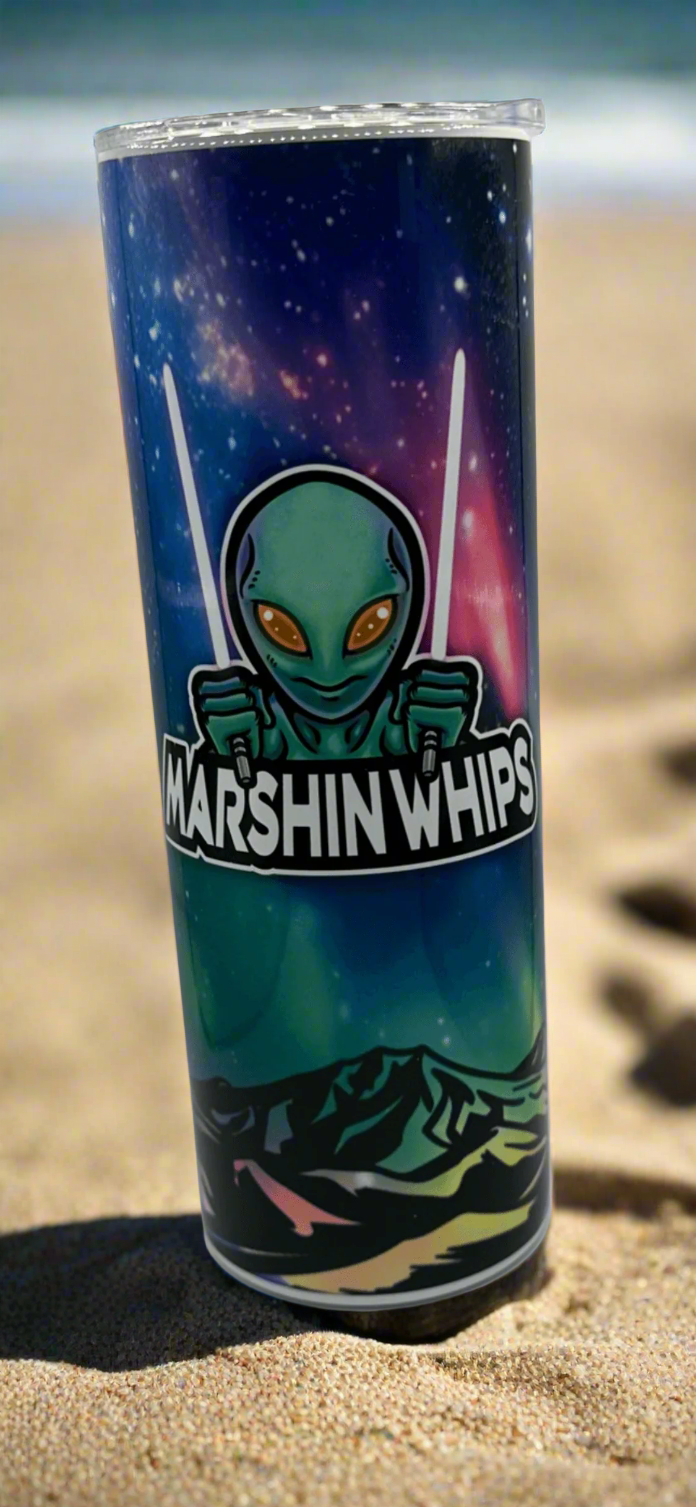Load image into Gallery viewer, 20oz Marshin Whips Gloss Tumbler

