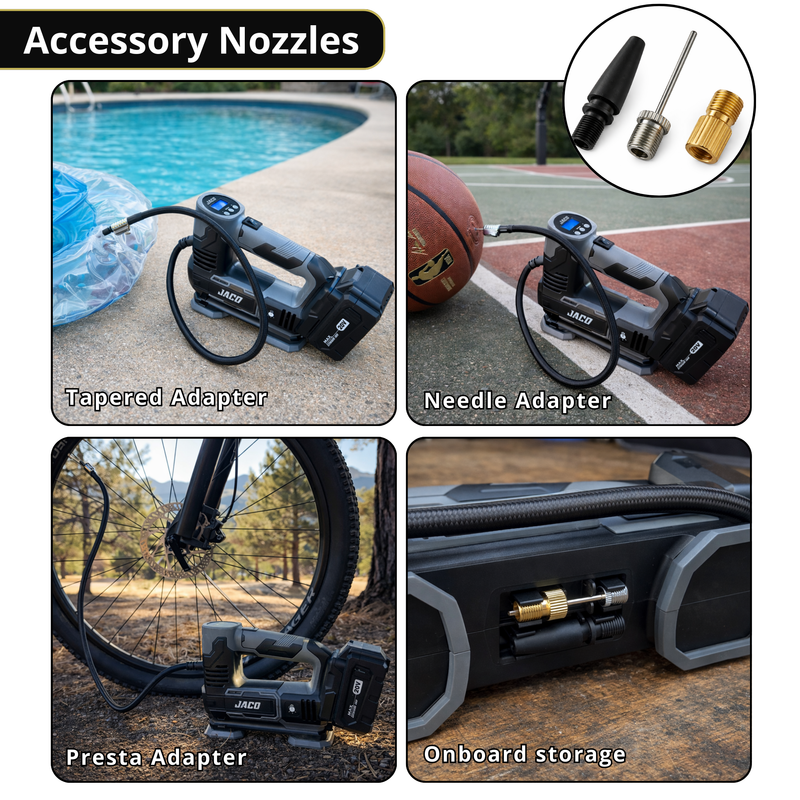 Load image into Gallery viewer, 20V Cordless Tire Inflator Portable Air Compressor | 3.0Ah Lithium-Ion Battery Powered Air Pump
