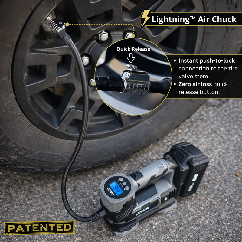 Load image into Gallery viewer, 20V Cordless Tire Inflator Portable Air Compressor | 3.0Ah Lithium-Ion Battery Powered Air Pump

