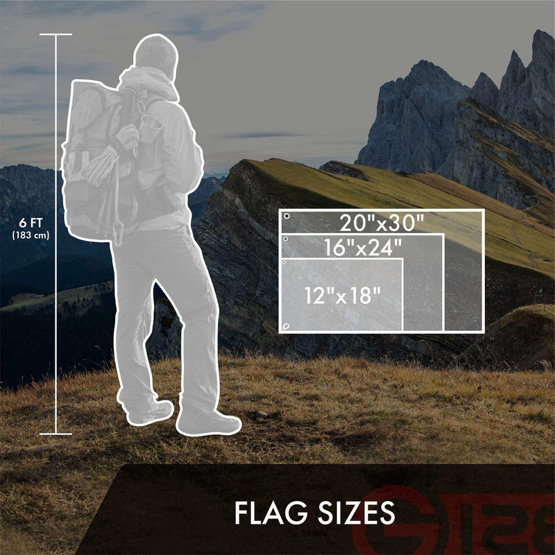 Load image into Gallery viewer, Pirate Jolly Roger Bones Flag | 20x30 In | ToughWeave Series Embroidered 300D Polyester | Novelty Flag Embroidered Design Indoor Outdoor Brass Grommets - Skoutley Outdoors LLC
