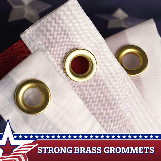 USA Pleated Fan Flag Star 1.5x1.5FT Center Quarter Circle Embroidered Polyester Stars and Stripes - Skoutley Outdoors LLC