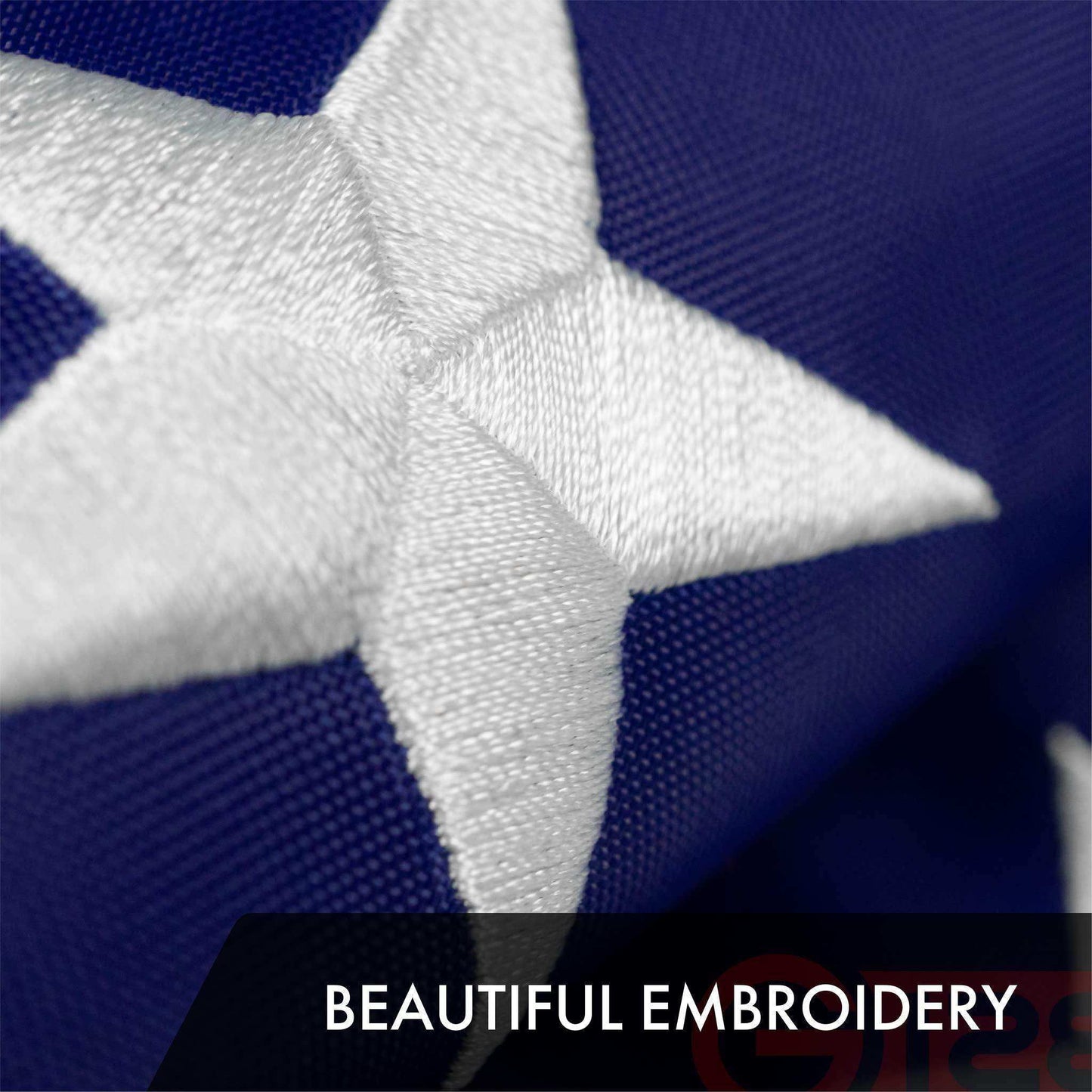 Combo Pack: USA American Flag 3x5 Ft Embroidered Stars & Christian Flag 3x5 Ft Embroidered - Skoutley Outdoors LLC