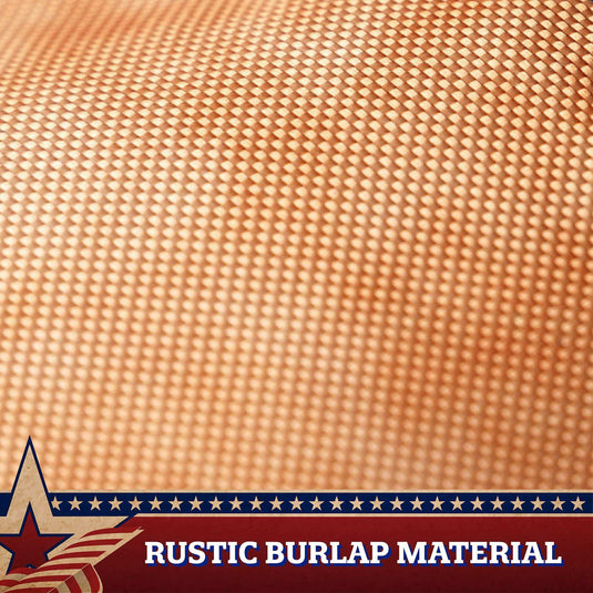 2 Pack: USA Tea Stained Pleated Fan Flag 1.5x3FT Embroidered Polyester Stars and Stripes - Skoutley Outdoors LLC