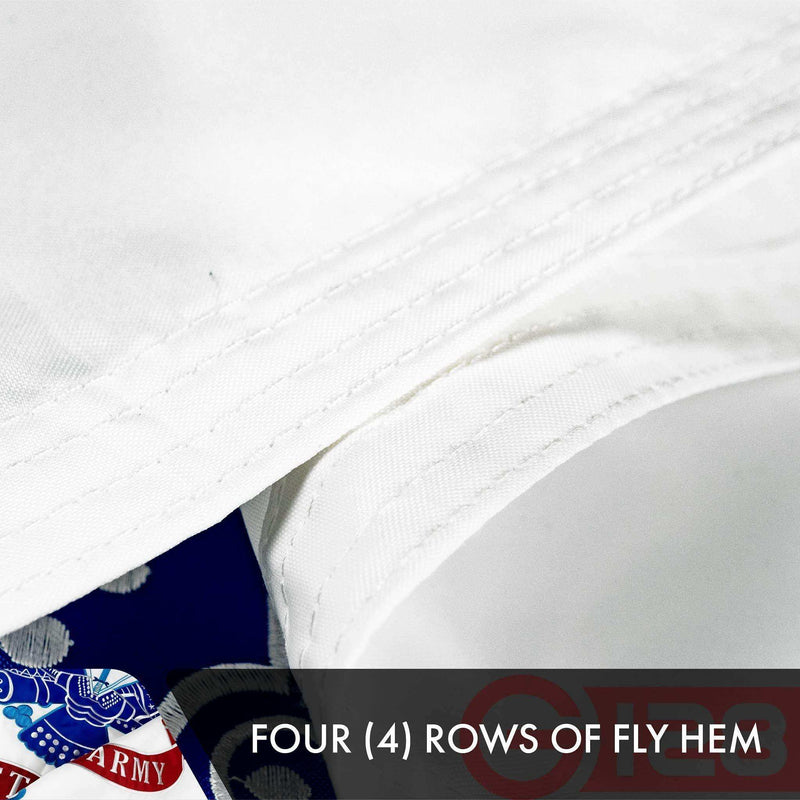 Load image into Gallery viewer, US Army Flag | 3x5 Ft | Double ToughWeave Series Double Sided Embroidered 210D Polyester | Military Flag Embroidered Design Indoor Outdoor Brass Grommets Heavy Duty 3 ply - Skoutley Outdoors LLC
