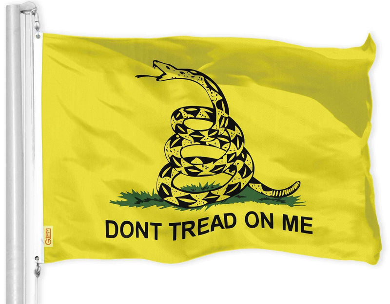 Load image into Gallery viewer, Combo Pack: USA American Flag 3x5 Ft 150D Printed Stars &amp; Gadsden (Dont Tread On Me) Flag 3x5 Ft 150D Printed - Skoutley Outdoors LLC
