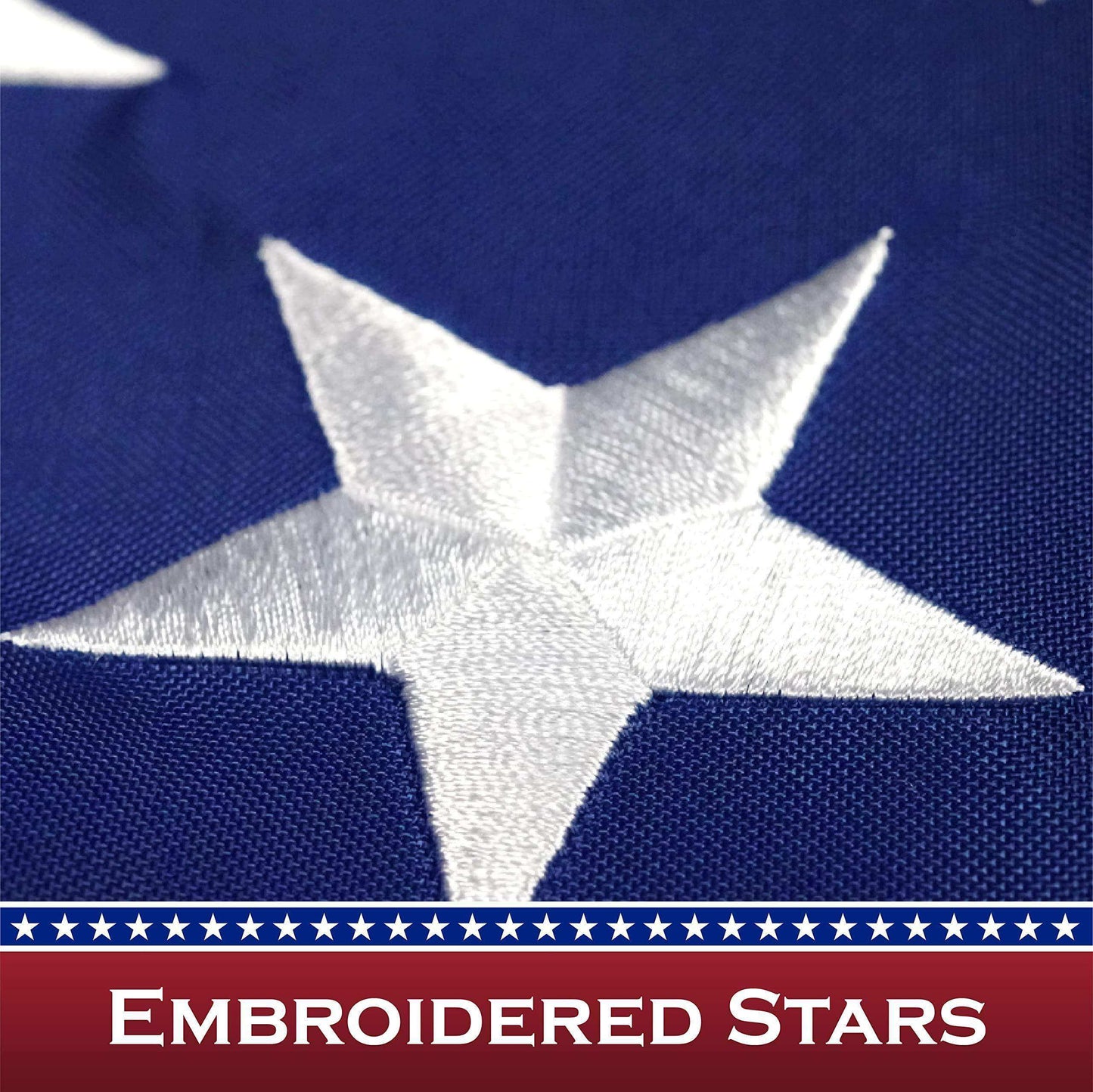 American USA Flag | 3x5 Ft | ToughWeave Series Pole Sleeve Embroidered 210D Polyester | Country Flag Embroidered Stars Sewn Stripes Indoor Outdoor NO Flagpole Included - Skoutley Outdoors LLC
