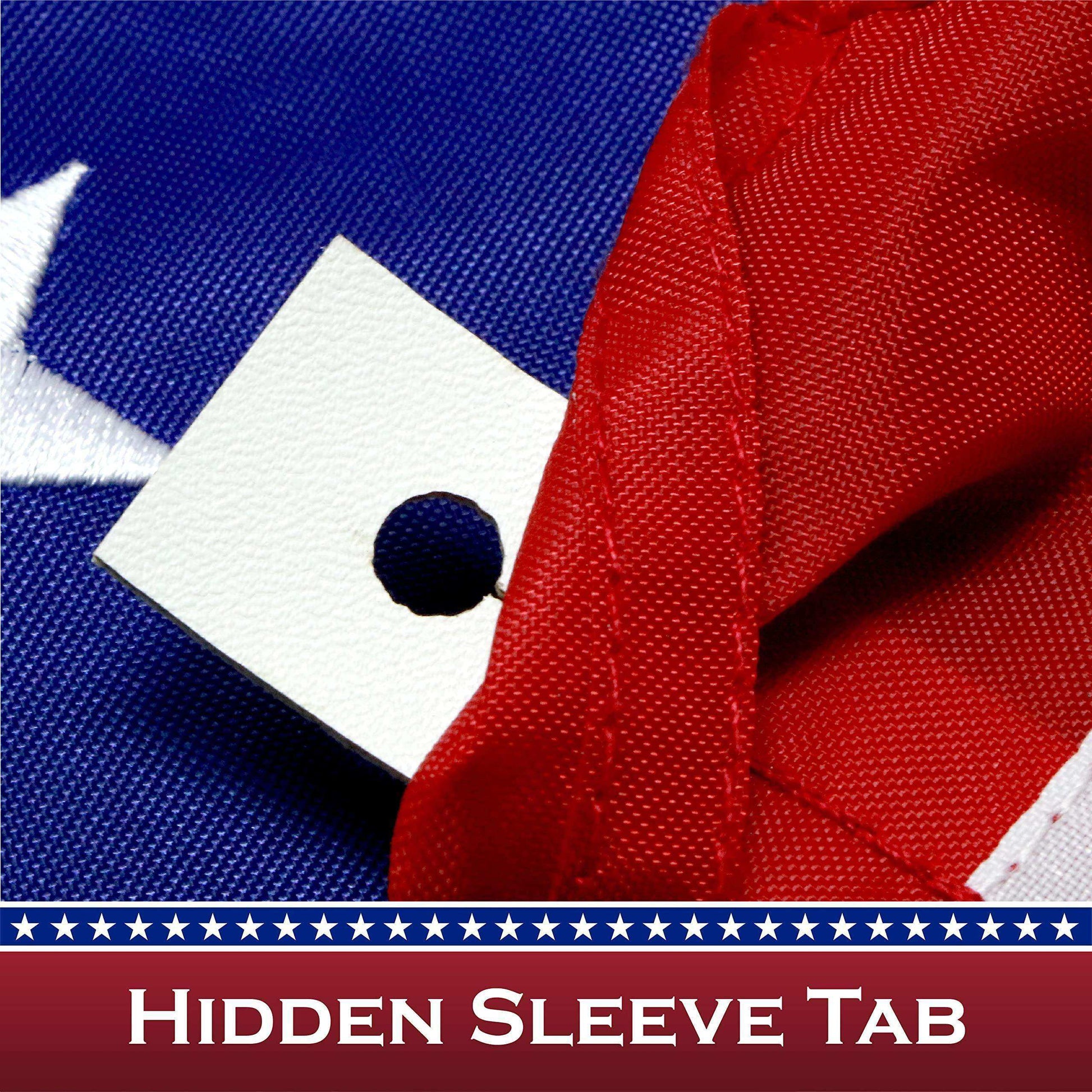 American USA Flag | 3x5 Ft | ToughWeave Series Pole Sleeve Embroidered 210D Polyester | Country Flag Embroidered Stars Sewn Stripes Indoor Outdoor NO Flagpole Included - Skoutley Outdoors LLC
