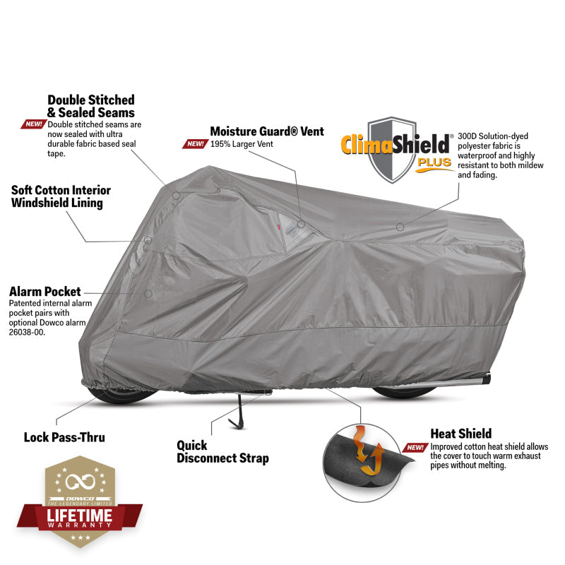 Load image into Gallery viewer, Dowco WeatherAll Plus Motorcycle Cover Gray - 3XL
