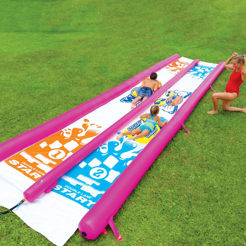 Load image into Gallery viewer, WOW Watersports Giant Backyard Double Lane Lawn Slide
