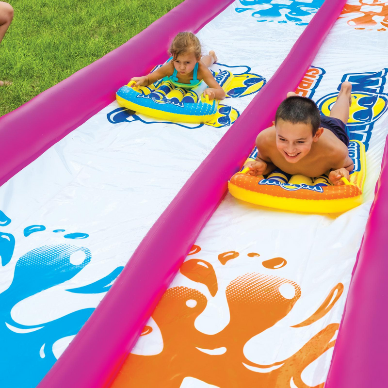 Load image into Gallery viewer, WOW Watersports Giant Backyard Double Lane Lawn Slide
