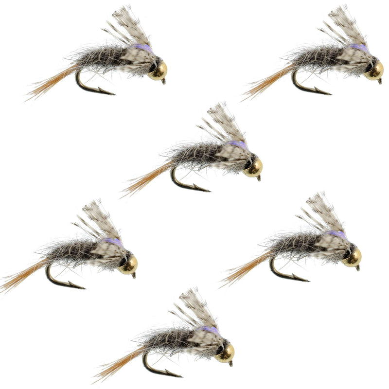 Load image into Gallery viewer, Barrs Baetis Emerger BWO Wet Fly Fishing Flies - 6 Flies Hook Size 18

