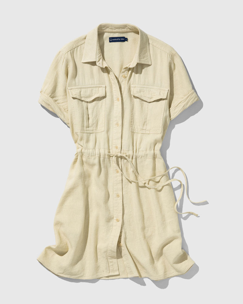 Load image into Gallery viewer, Linen Field Guide Shirt Dress
