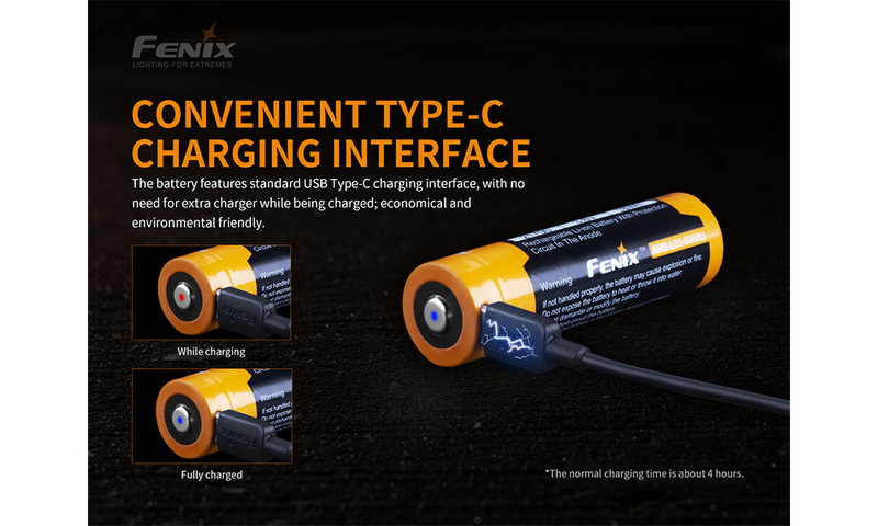 Load image into Gallery viewer, Fenix ARB-L21-5000U Rechargeable 21700 Battery
