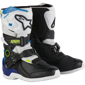 ALPINESTARS Kids Tech 3S Boots - White/Black/Blue - US 11 2014524-2179-11
