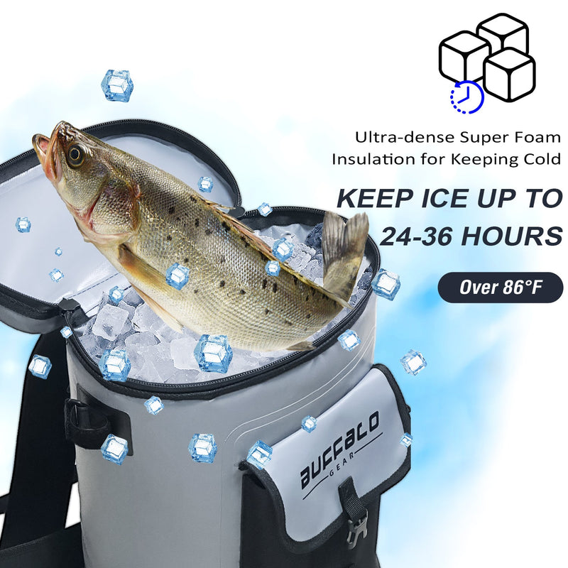 Load image into Gallery viewer, 21QT Fish Cooler Backpack, Fish Kill Bag
