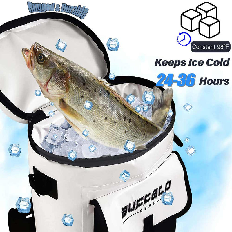 Load image into Gallery viewer, 21QT Fish Cooler Backpack, Fish Kill Bag
