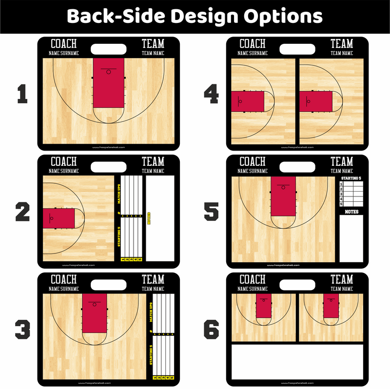 Load image into Gallery viewer, Custom High School Basketball Coaching Board 11.4 x 9.4 in (Magnetic)
