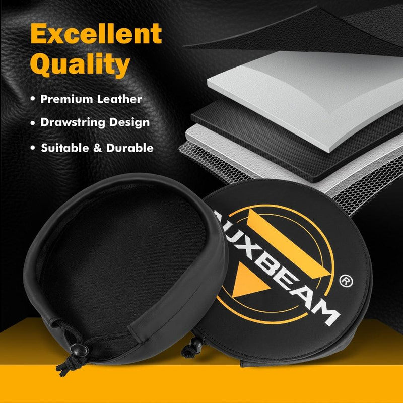 Load image into Gallery viewer, (2pcs/set) 9 Inch Round LED Driving Light Black Leather Cover Light Shield Cover
