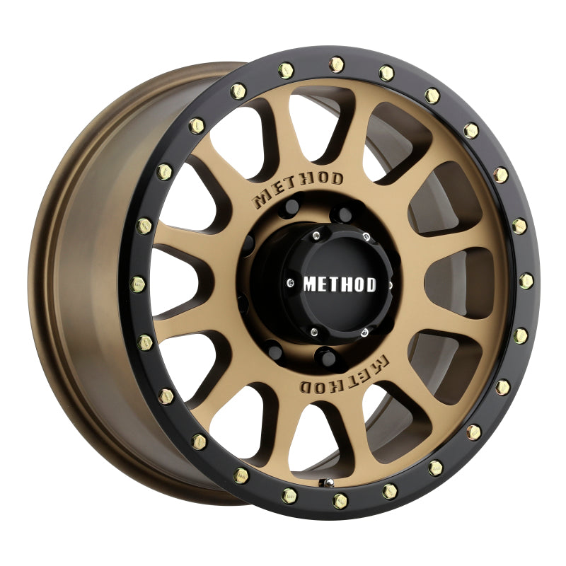 Load image into Gallery viewer, Method MR305 NV 18x9 +18mm Offset 8x170 130.81mm CB Method Bronze/Black Street Loc Wheel
