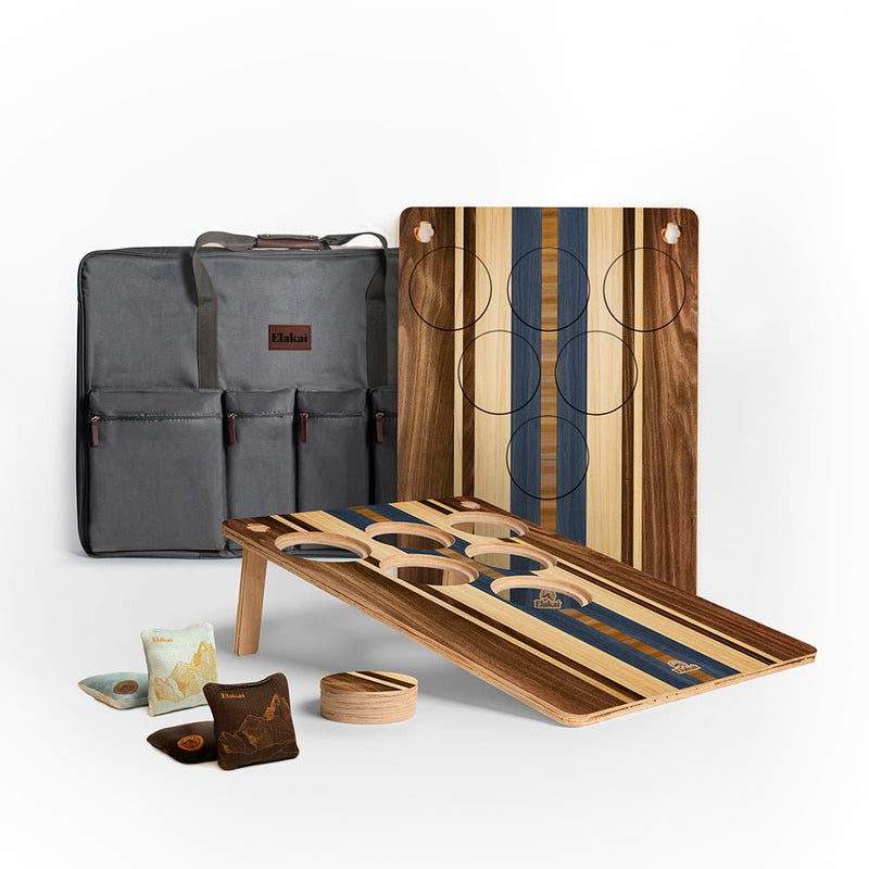 Load image into Gallery viewer, 22-in × 31-in Wood Travel Cornhole Boards Set | Cornhole Pong Collection
