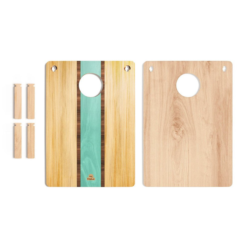 Load image into Gallery viewer, 22-in × 31-in Wood Travel Cornhole Boards Set | Weekender Collection
