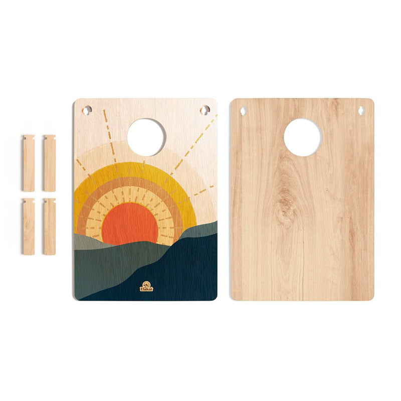 Load image into Gallery viewer, 22-in × 31-in Wood Travel Cornhole Boards Set | Weekender Collection
