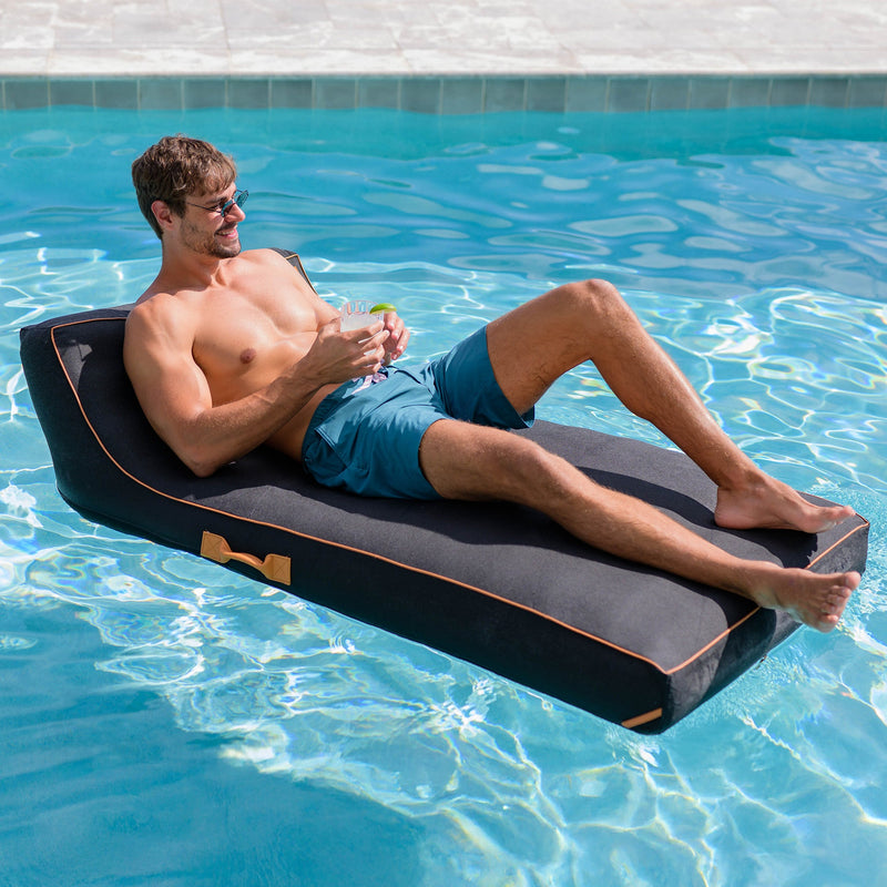 Load image into Gallery viewer, Lux Inflatable Chaise Pool Lounger with Sunbrella® Fabric
