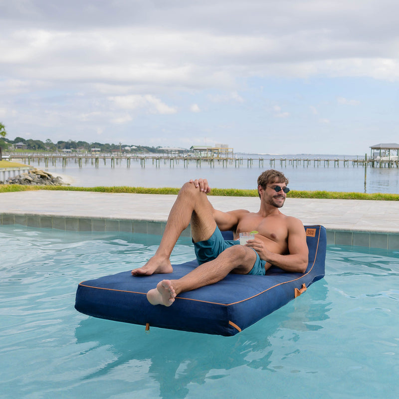 Load image into Gallery viewer, Lux Inflatable Chaise Pool Lounger with Sunbrella® Fabric
