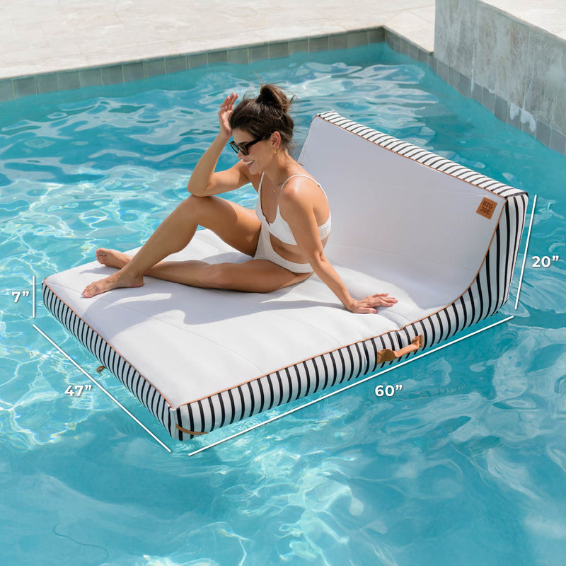 Load image into Gallery viewer, Lux Double Inflatable Chaise Pool Float

