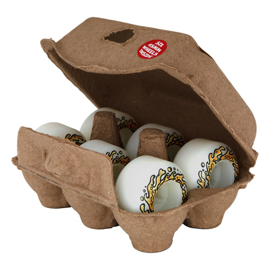 Slime Balls OG Eggs Half Dozen Chubbies Wheels 45mm 99a - White (Set)