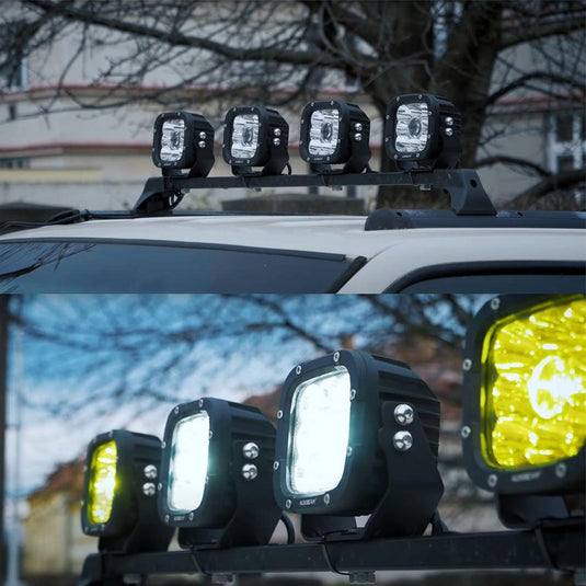 5 Inch 110W White/Amber Spot Light LED Driving Lights for Dodge Ram 1500/2500/3500