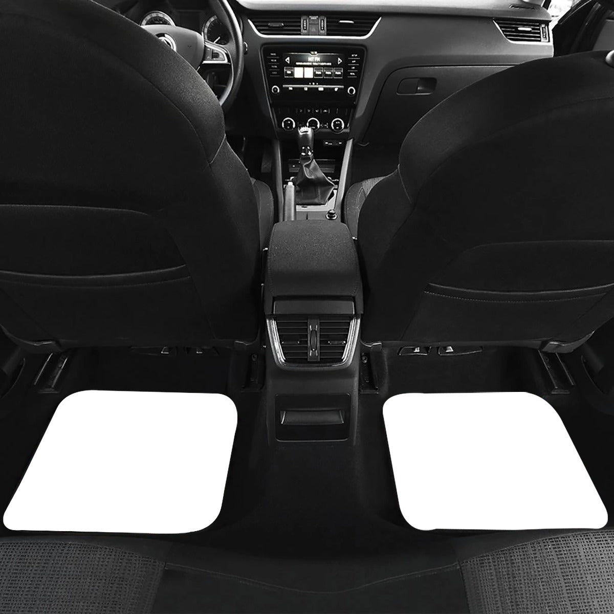 High Capacity Hibiscus Blue Car Mats
