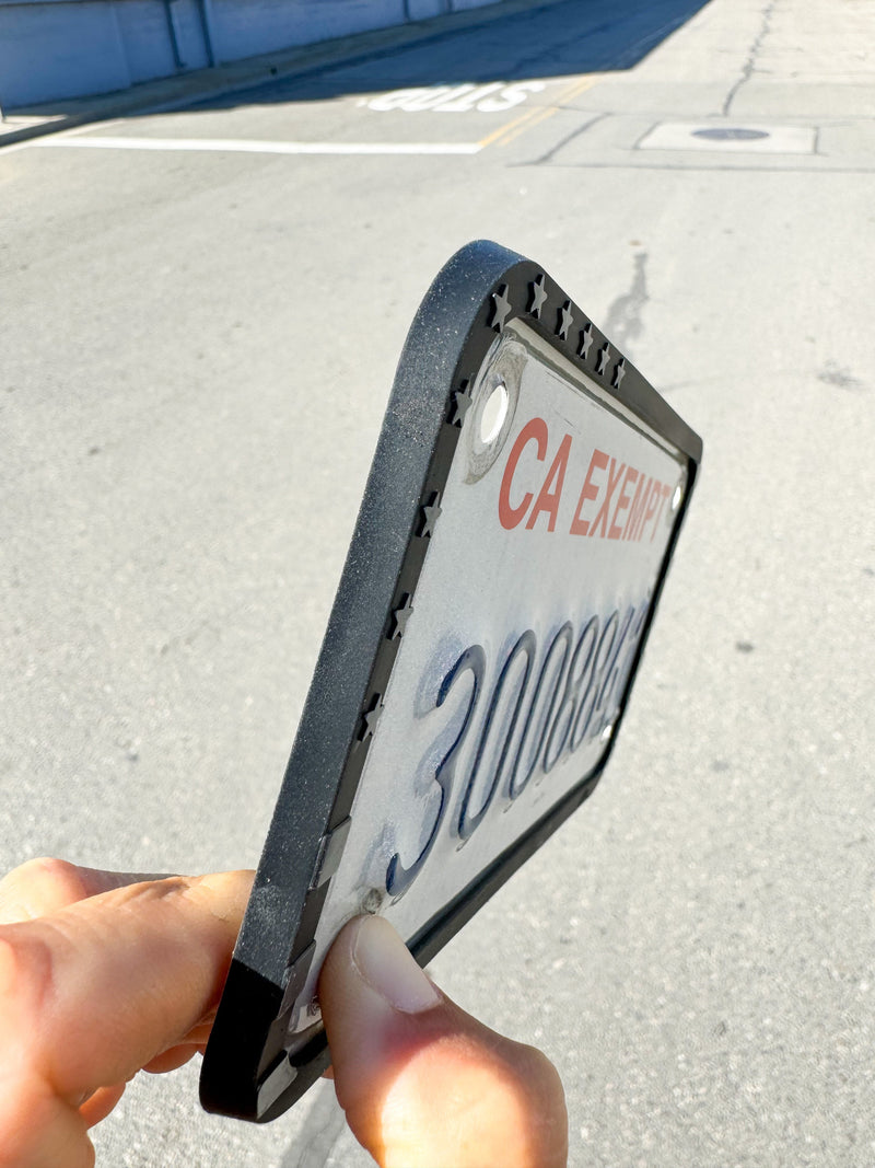 Load image into Gallery viewer, Motorcycle Silicone American Flag License Plate Frame - Anti-Rattle, Anti-Scratch
