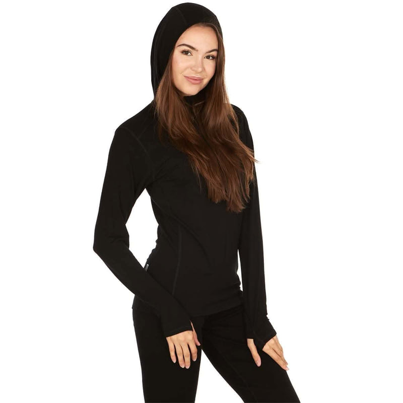 Load image into Gallery viewer, Women's 1/4 Zip Merino Sun Hoodie - Microweight
