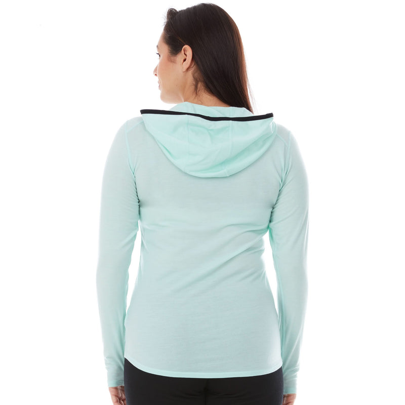 Load image into Gallery viewer, Women's 1/4 Zip Merino Sun Hoodie - Microweight
