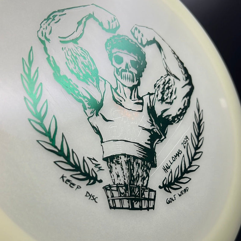 Load image into Gallery viewer, Nocturnal Phoenix - "Chains 4 Gains" by ZAM Keep Disc Golf Weird
