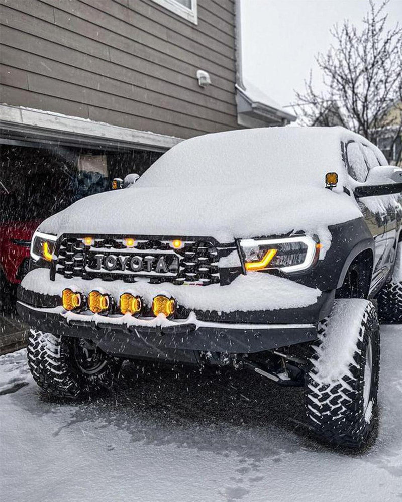 Load image into Gallery viewer, V-ULTRA Series LED Side Shooter Amber/White Pod Lights with Amber DRL
