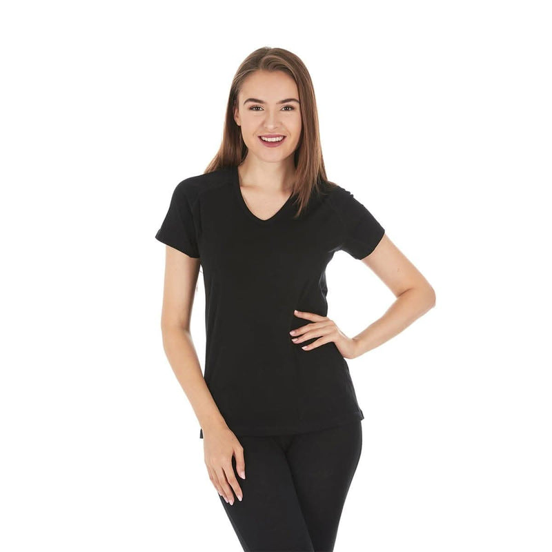 Load image into Gallery viewer, Microweight Women's Wool V-Neck T-Shirt - Woolverino
