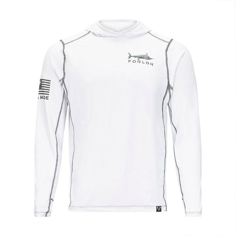 Load image into Gallery viewer, Men’s SolAir Fish Graphic Sun Hoodie
