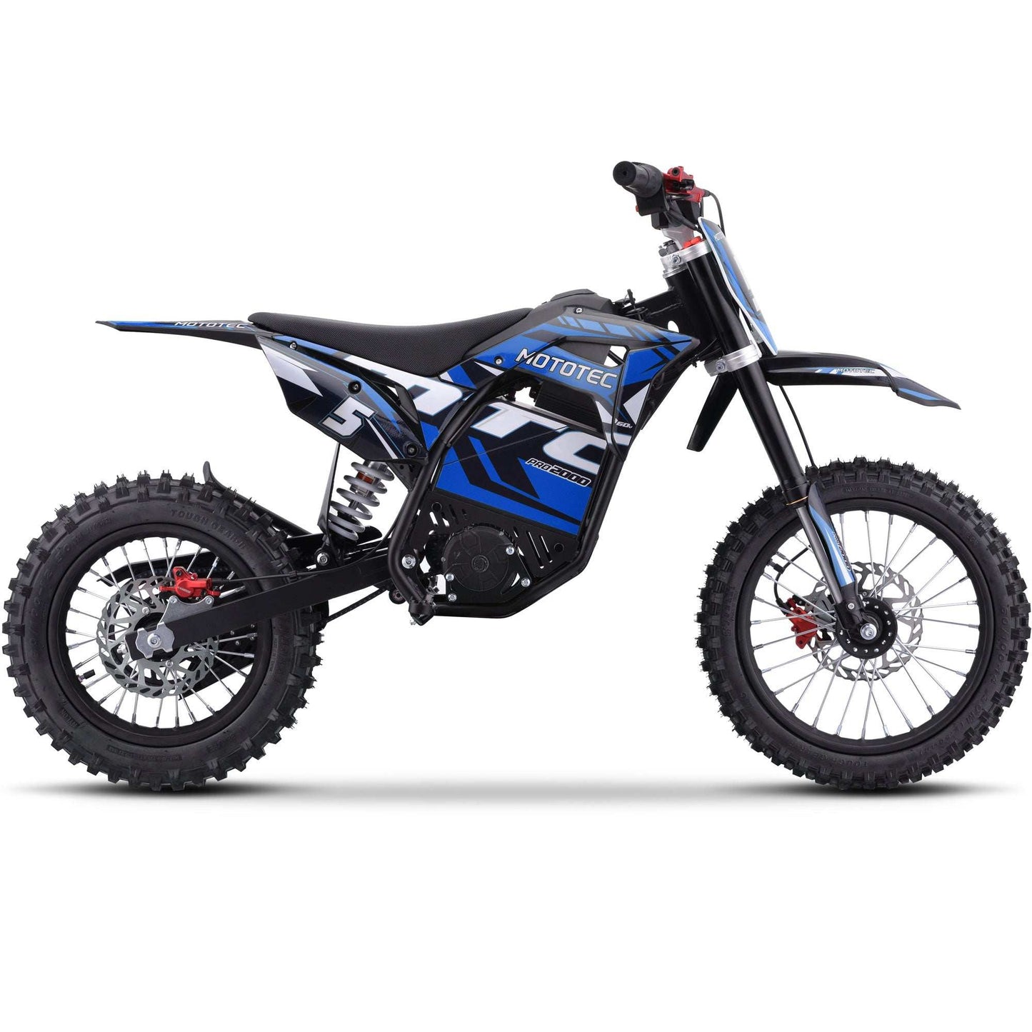 Mototec 60v Pro Electric Dirt Bike 2000w Lithium Blue - Skoutley Outdoors LLC